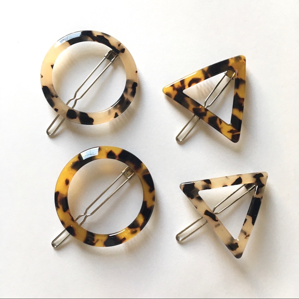 Tortoiseshell Acetate Hair clips - 4 styles!